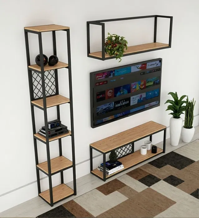 Modern Loft-Style Rack Cabinet